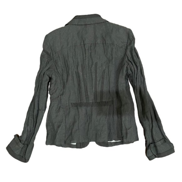 Luisa Cerano Women's Black Shimmery One Button Long Sleeve Blazer Size 10 NWOT - Picture 14 of 14